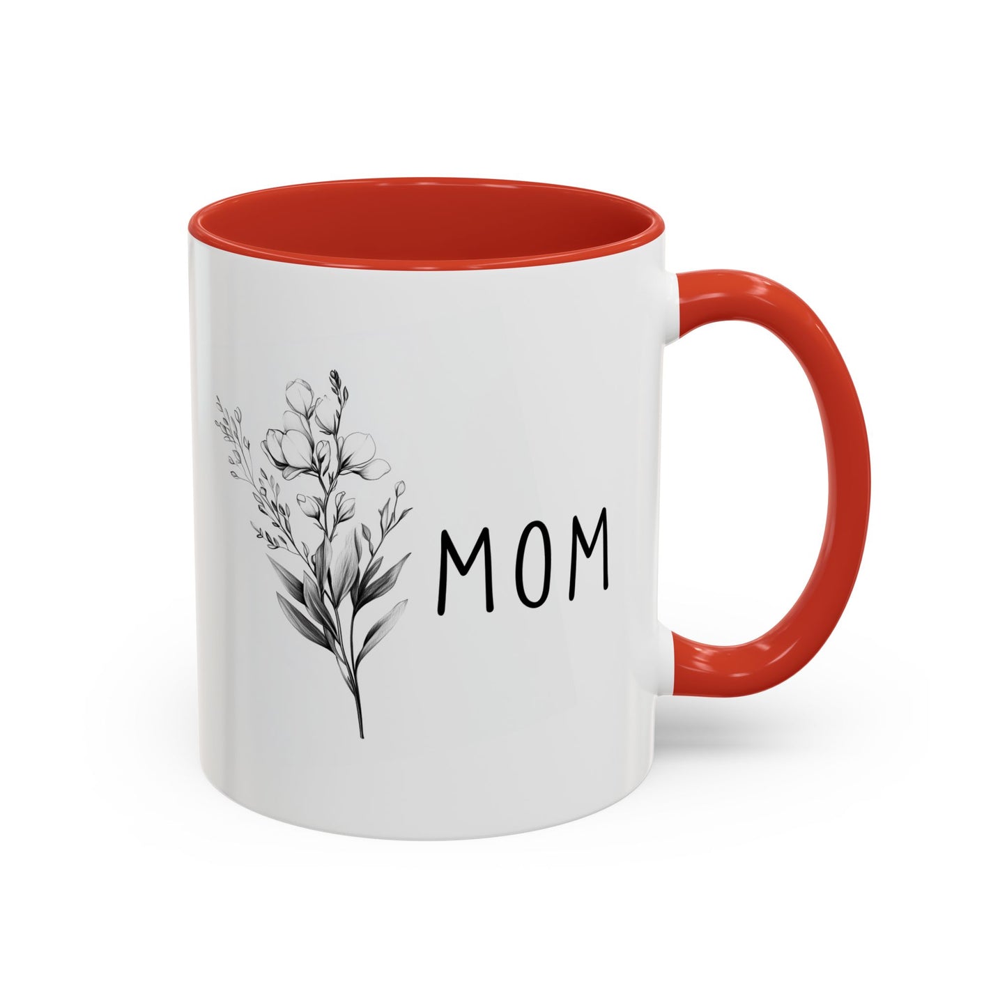 Minimalist Mom Mug | Custom Made Floral Coffee Cup | Mother’s Day Gift for Mom