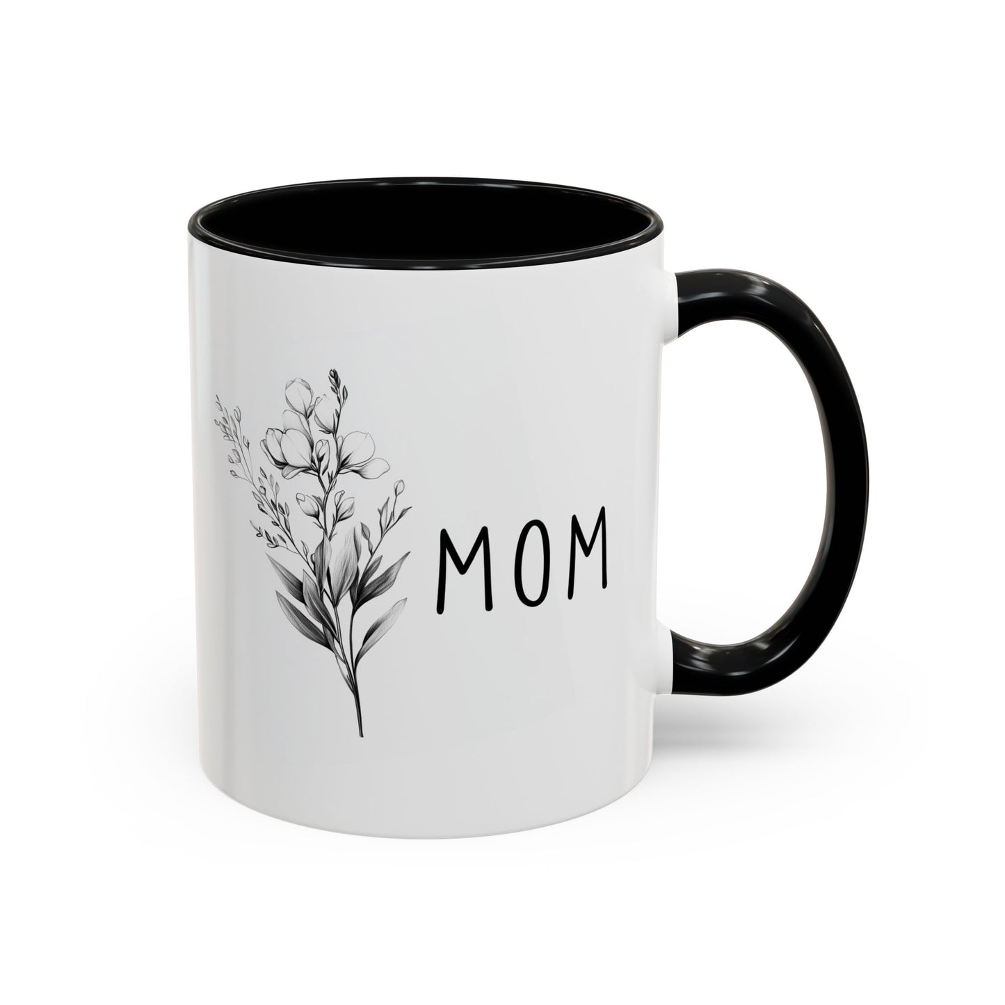 Minimalist Mom Mug | Custom Made Floral Coffee Cup | Mother’s Day Gift for Mom
