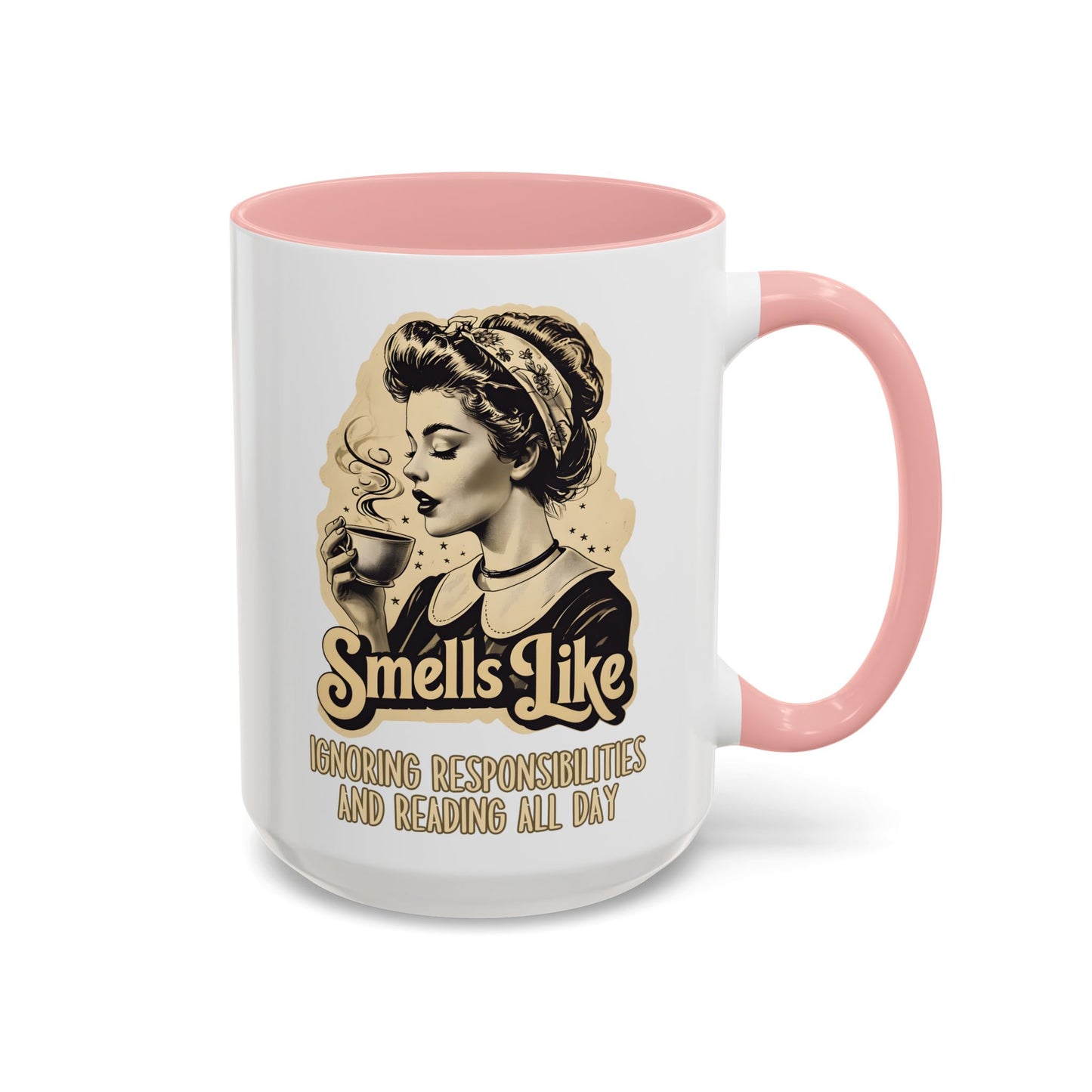 Smells Like Ignoring Responsibilities and Reading All Day Mug | Funny Book Lover Mug | Custom Made Coffee Cup