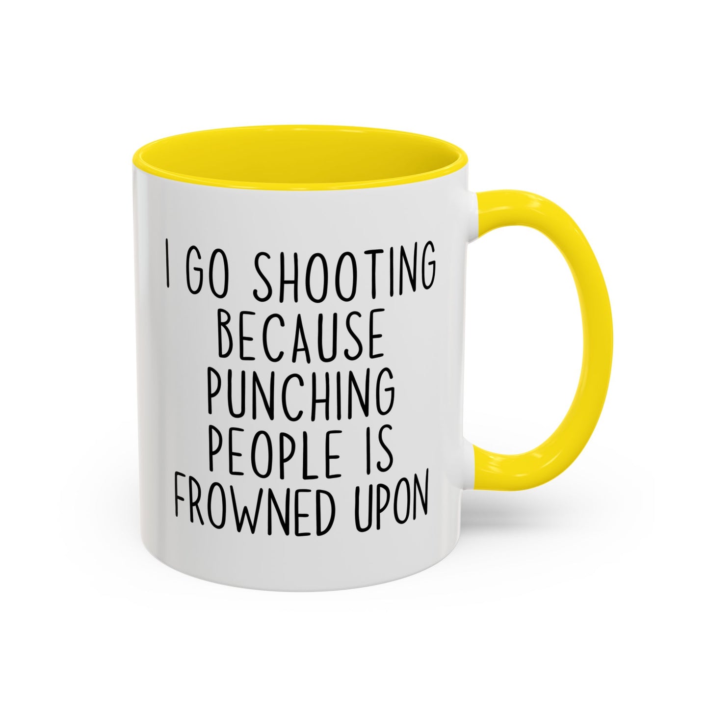 I Go Shooting Because People Stress Me Out Funny Mug | Shooting Range Mug | Custom Made Gun Range Gift