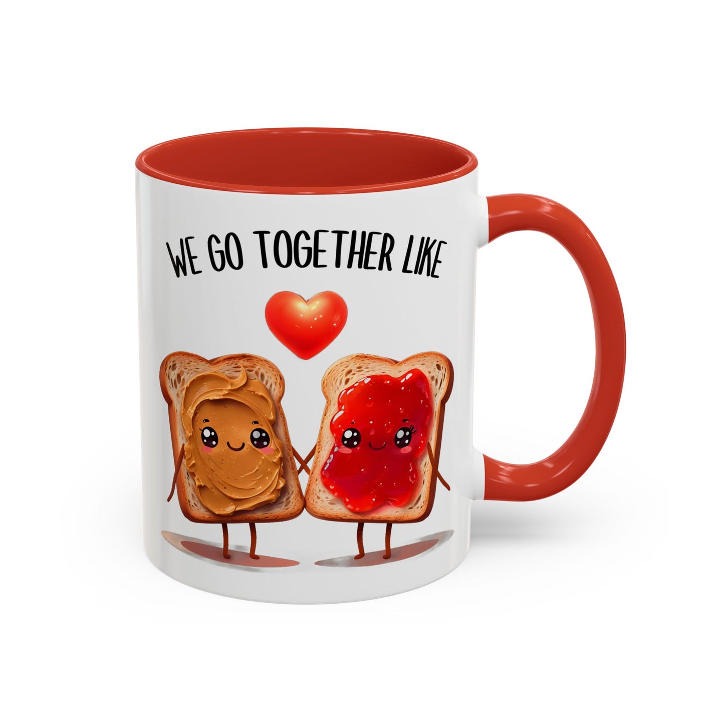 We Go Together Like Peanut Butter & Jelly Mug – Cute Couple Coffee Cup | Funny Valentine’s Gift for Him or Her