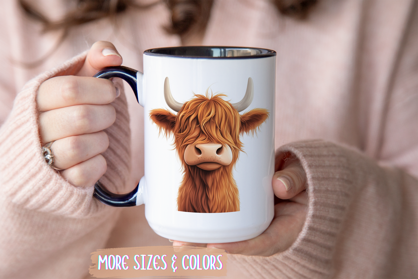 Highland Cow Mug | Custom Made Farmhouse Coffee Cup for Animal Lovers