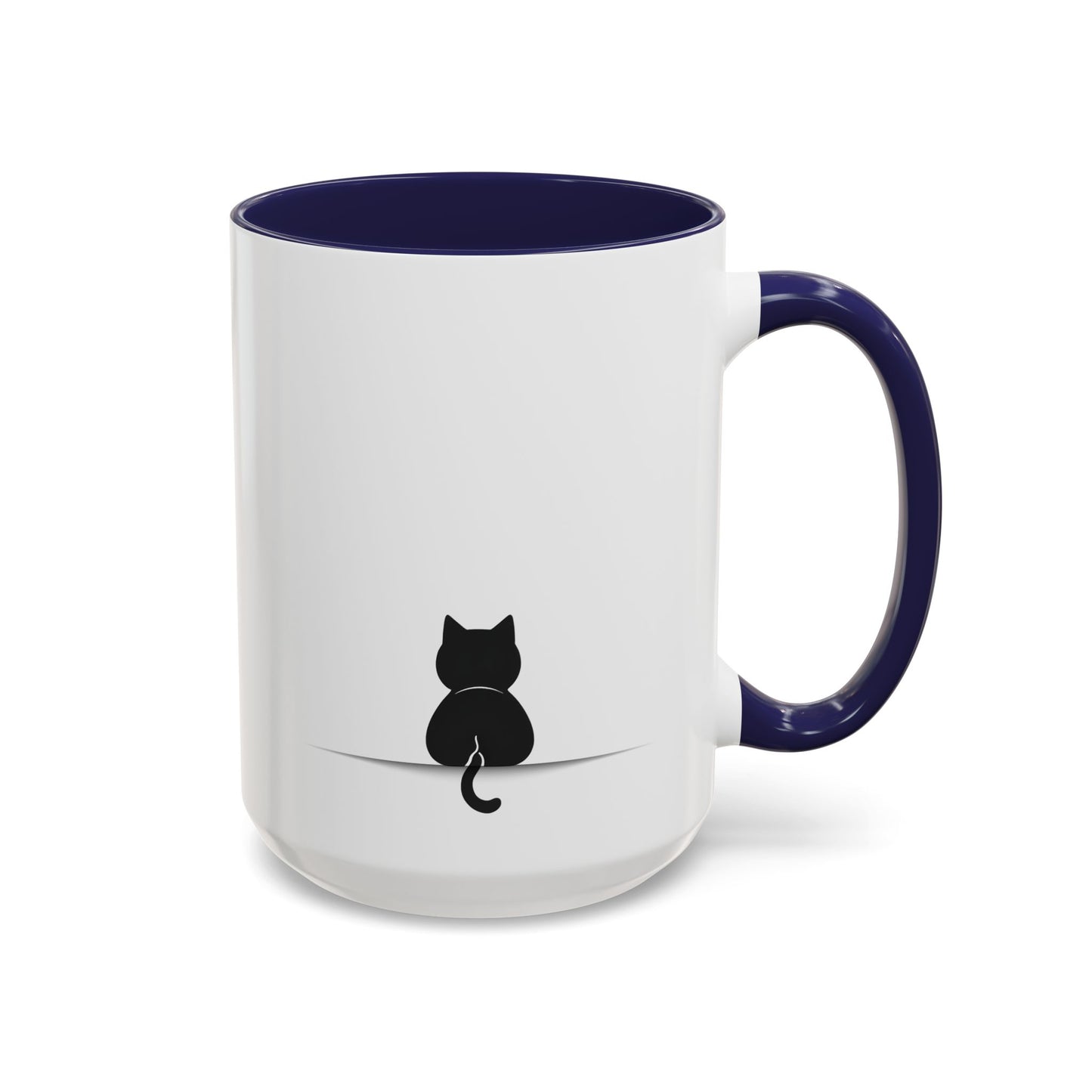 Minimalist Black Cat Mug | Cute Cat Lover Gift | Custom Made Pet Coffee Cup