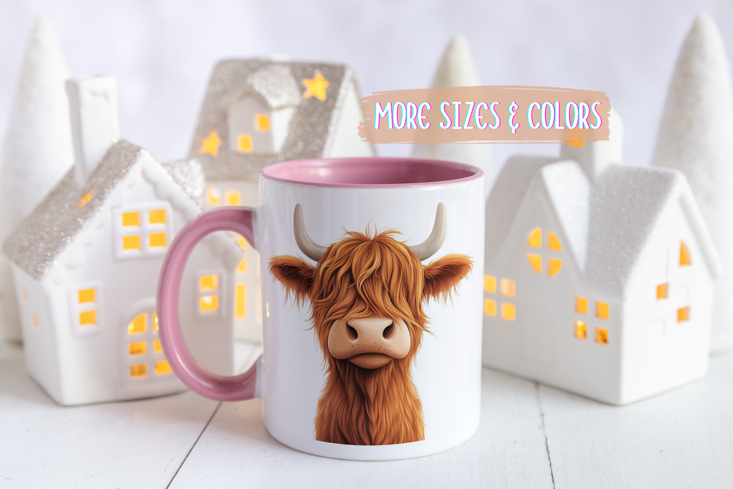 Highland Cow Mug | Custom Made Farmhouse Coffee Cup for Animal Lovers