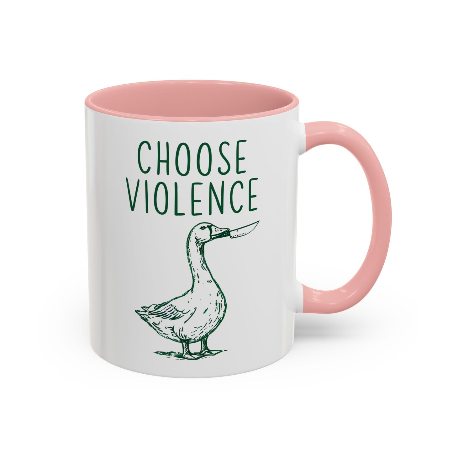 Choose Violence Mug | Funny Goose Meme Coffee Cup | Custom Made Sarcastic Gift