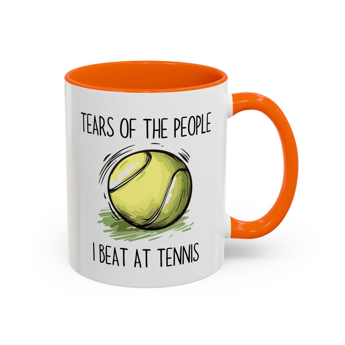 Funny Tennis Mug – “Tears of the People I Beat at Tennis” – Custom Made Tennis Player Gift – Sarcastic Sports Mug