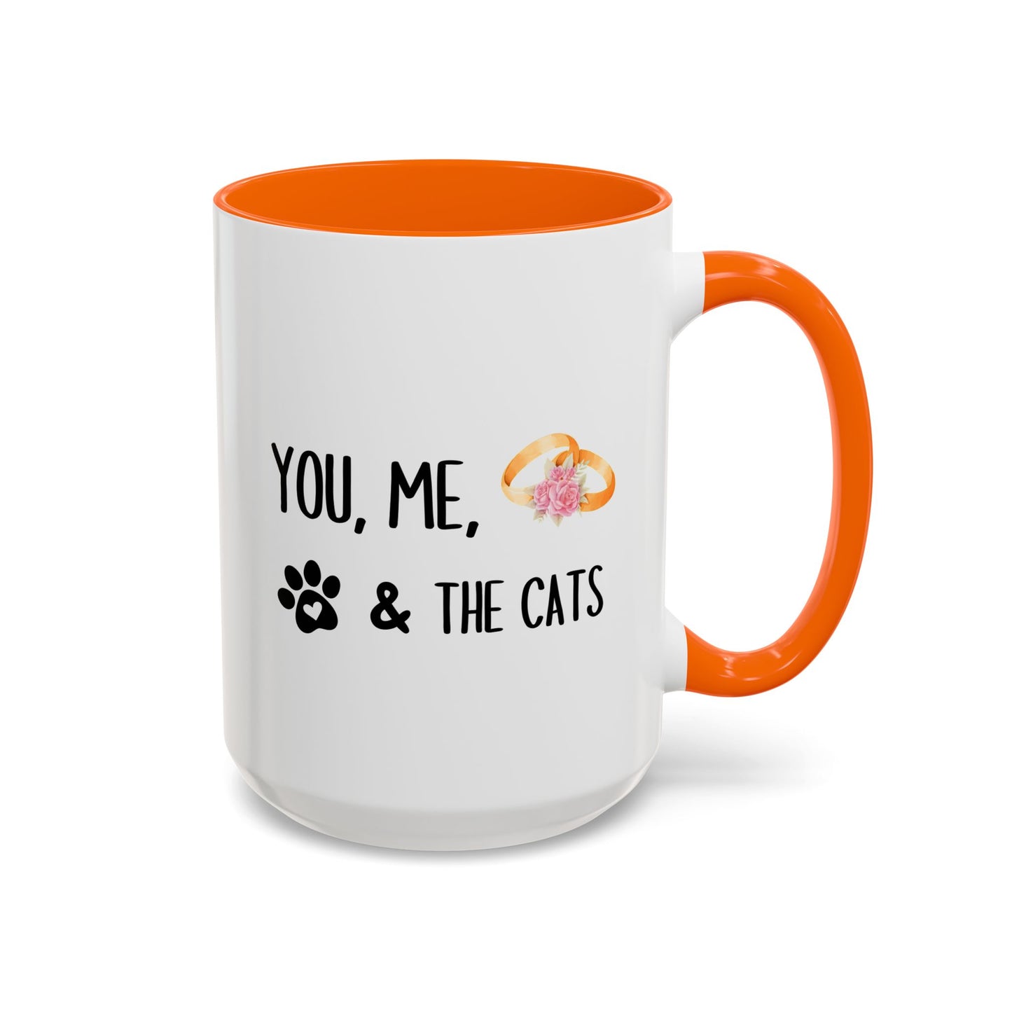 You, Me, & The Cats Mug | Cute Cat Lover Couple Gift | Custom Made Coffee Cup
