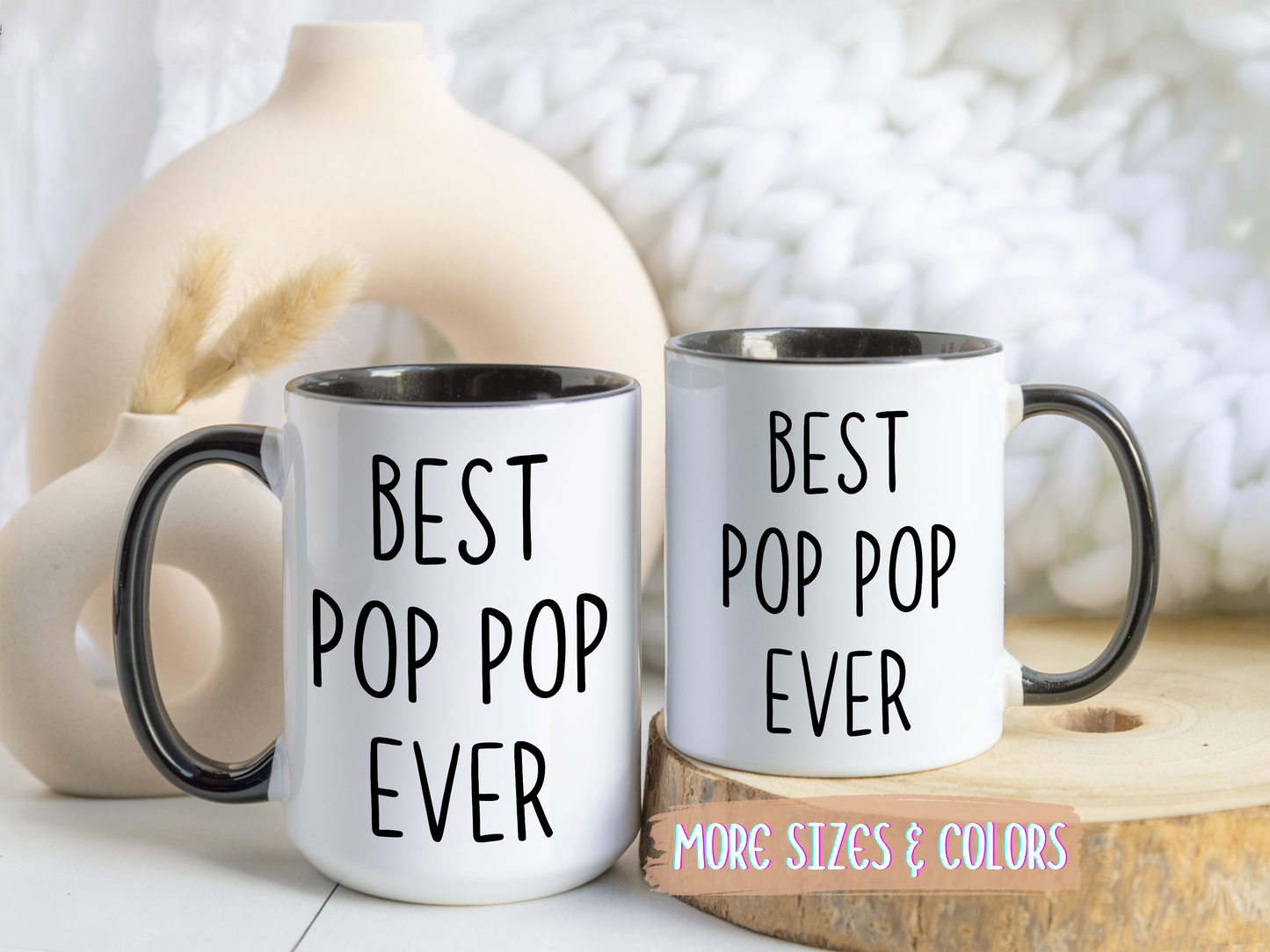 Best Pop Pop Ever Mug | Custom Made Grandpa Coffee Cup Gift