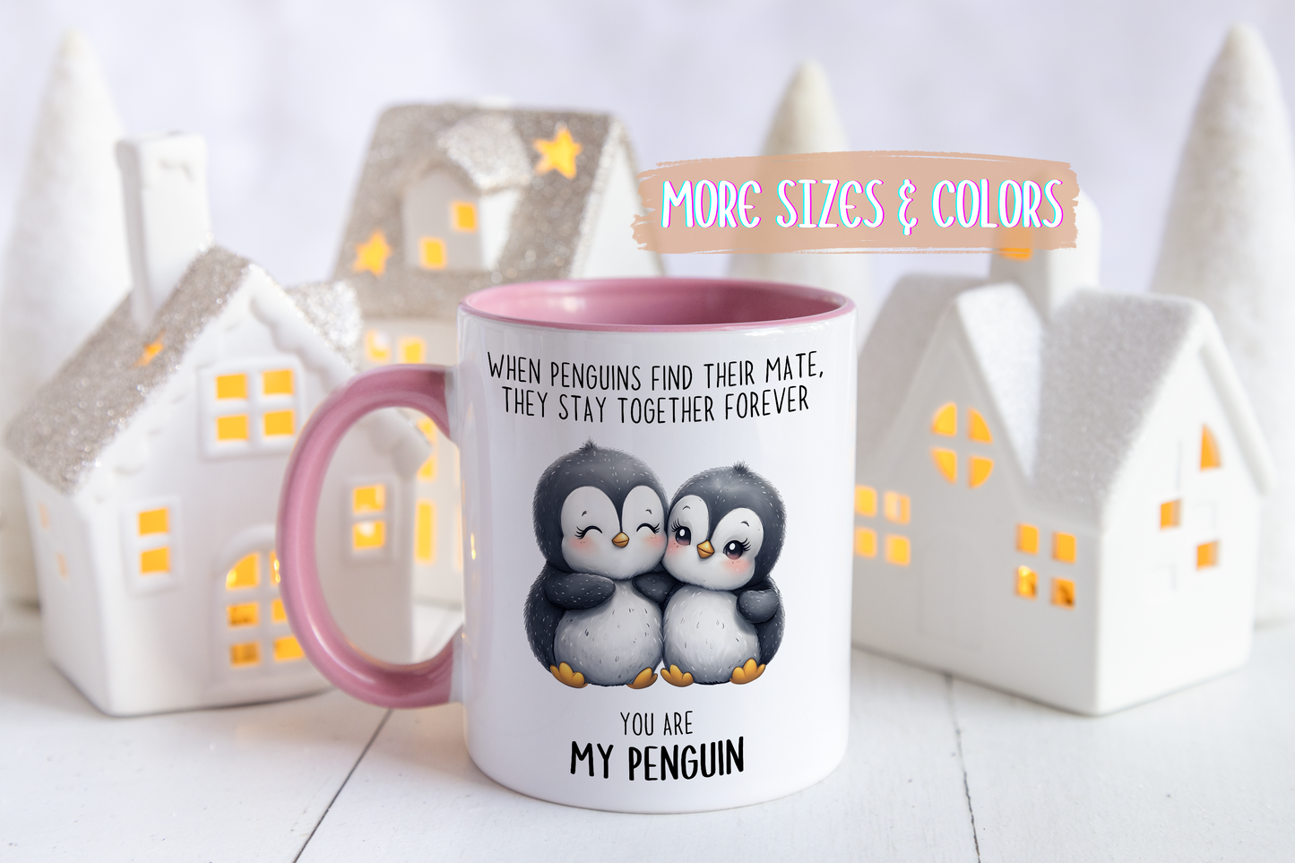 You Are My Penguin Mug | Cute Penguin Couple Custom Made Coffee Cup Gift
