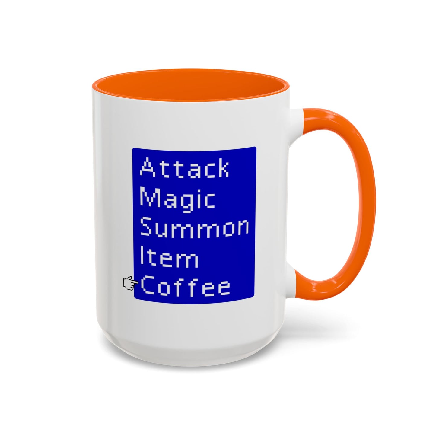 Attack Magic Summon Coffee Mug | Funny Gamer Mug | Custom Made Video Game Coffee Cup for RPG Fans