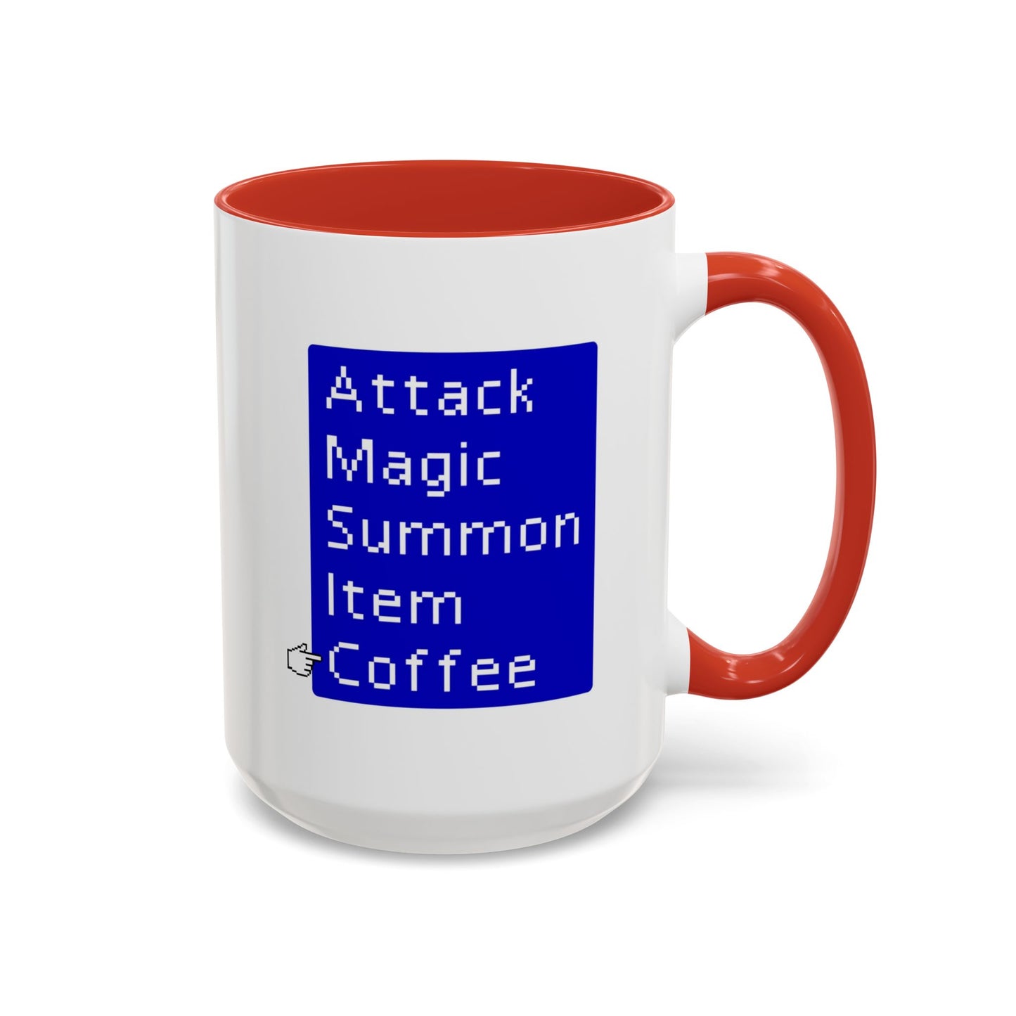 Attack Magic Summon Coffee Mug | Funny Gamer Mug | Custom Made Video Game Coffee Cup for RPG Fans