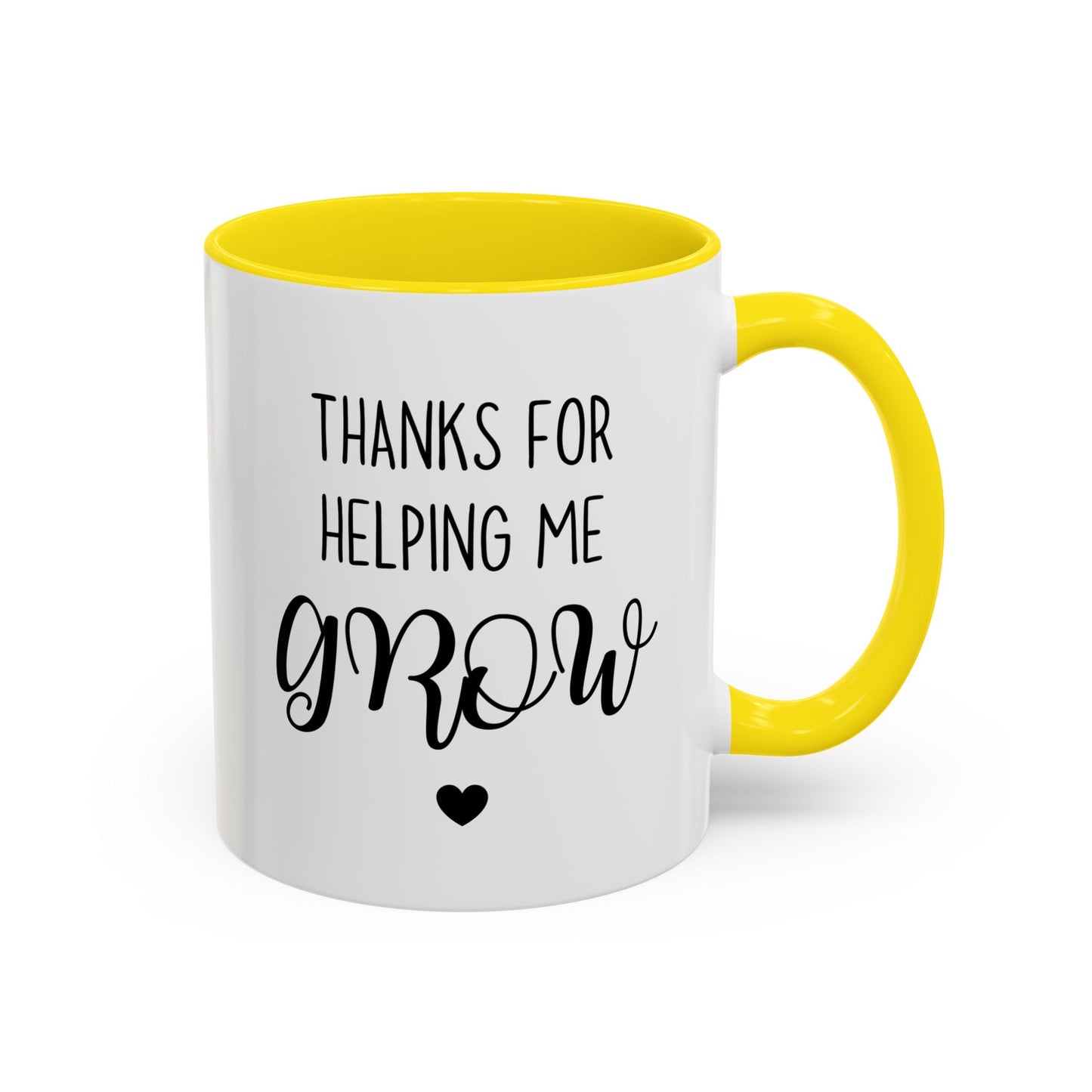 Thanks For Helping Me Grow Mug | Teacher Appreciation Gift | Custom Made Coffee Cup