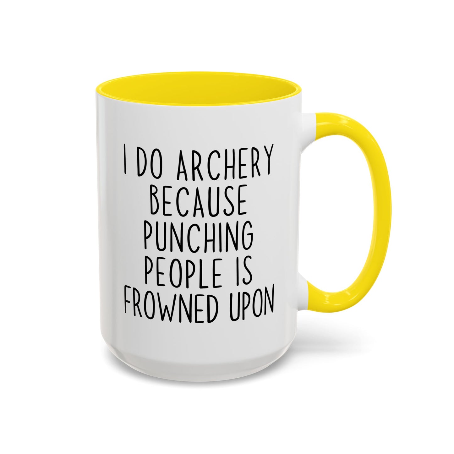 I Do Archery Because People Stress Me Out Funny Mug | Archer Gift | Custom Made Archery Lover Cup