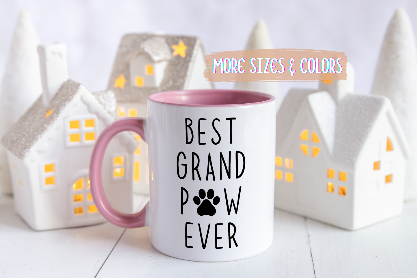 Best Grand Paw Ever Mug | Funny Pet Lover Gift | Custom Made Dog Grandpa Coffee Cup