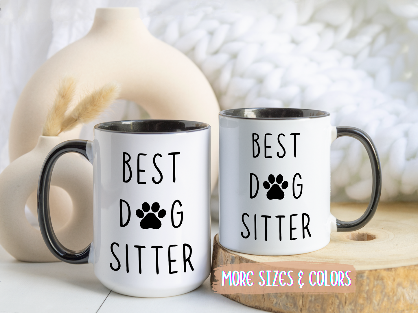 Best Dog Sitter Mug | Funny Pet Lover Gift | Custom Made Dog Sitter Appreciation Coffee Cup