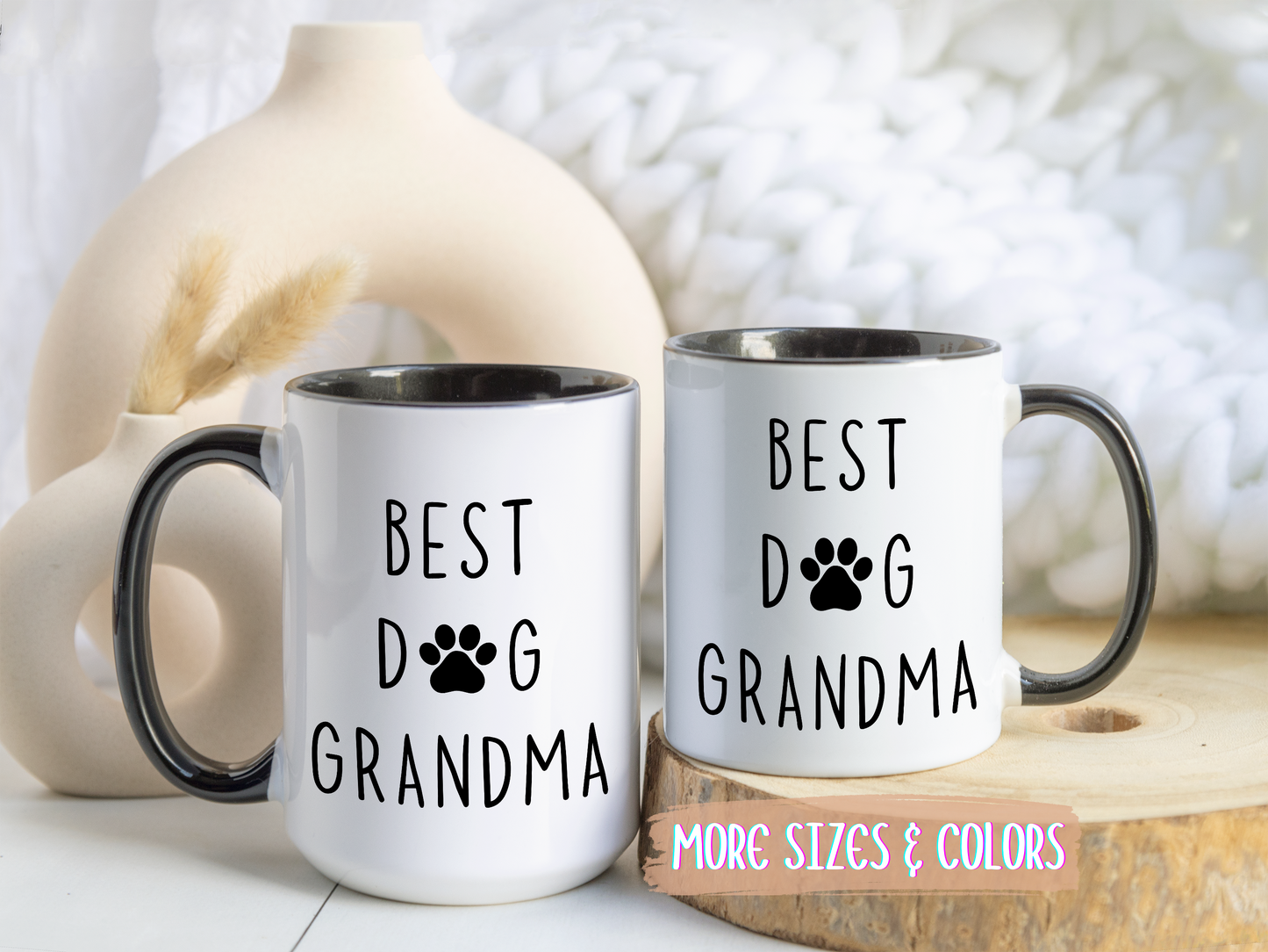 Best Dog Grandma Mug | Funny Pet Lover Gift | Custom Made Dog Grandma Coffee Cup