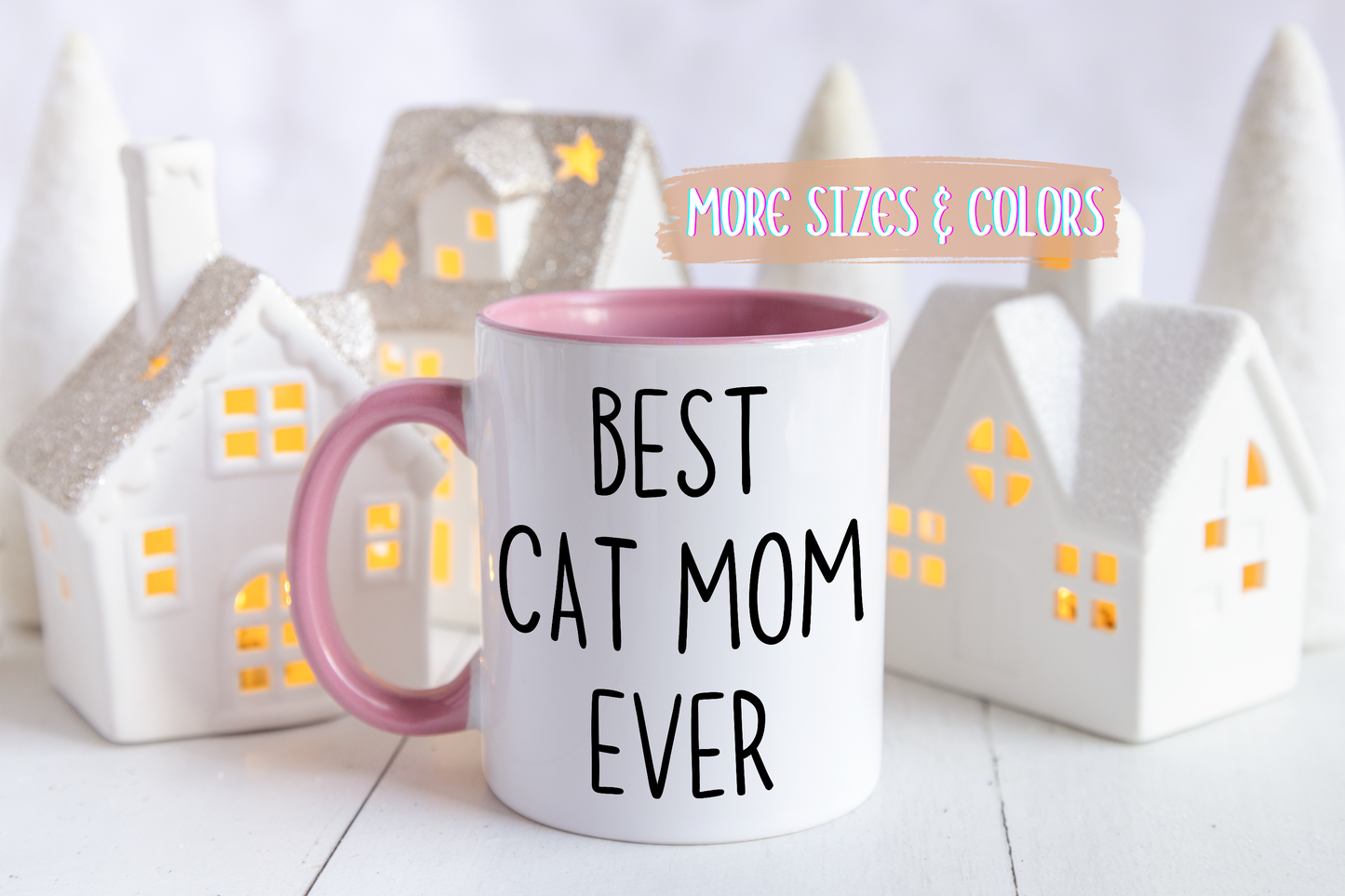 Best Cat Mom Ever Mug | Funny Cat Lover Gift | Custom Made Coffee Cup for Cat Moms