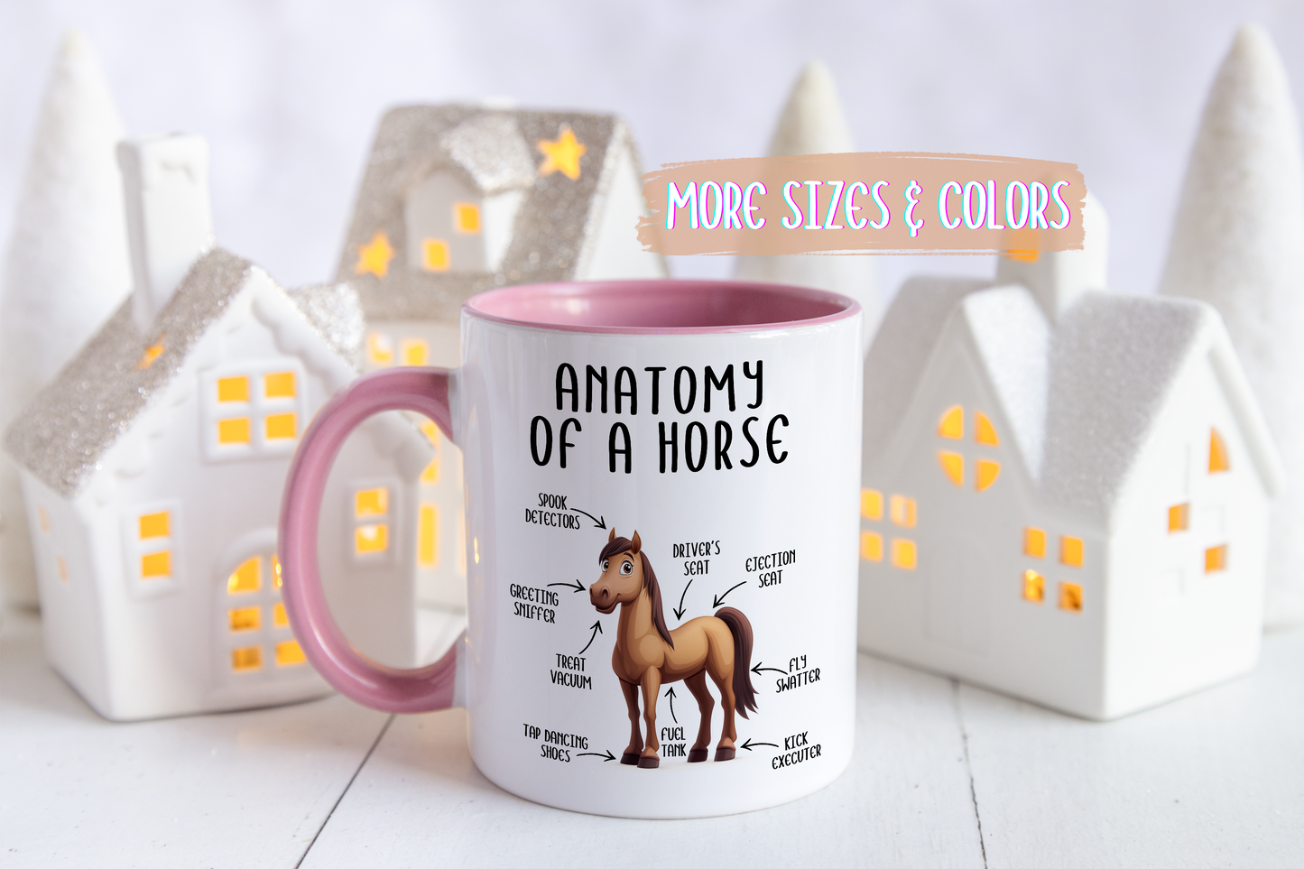 Anatomy of a Horse Mug | Funny Horse Lover Gift | Custom Made Equestrian Coffee Cup