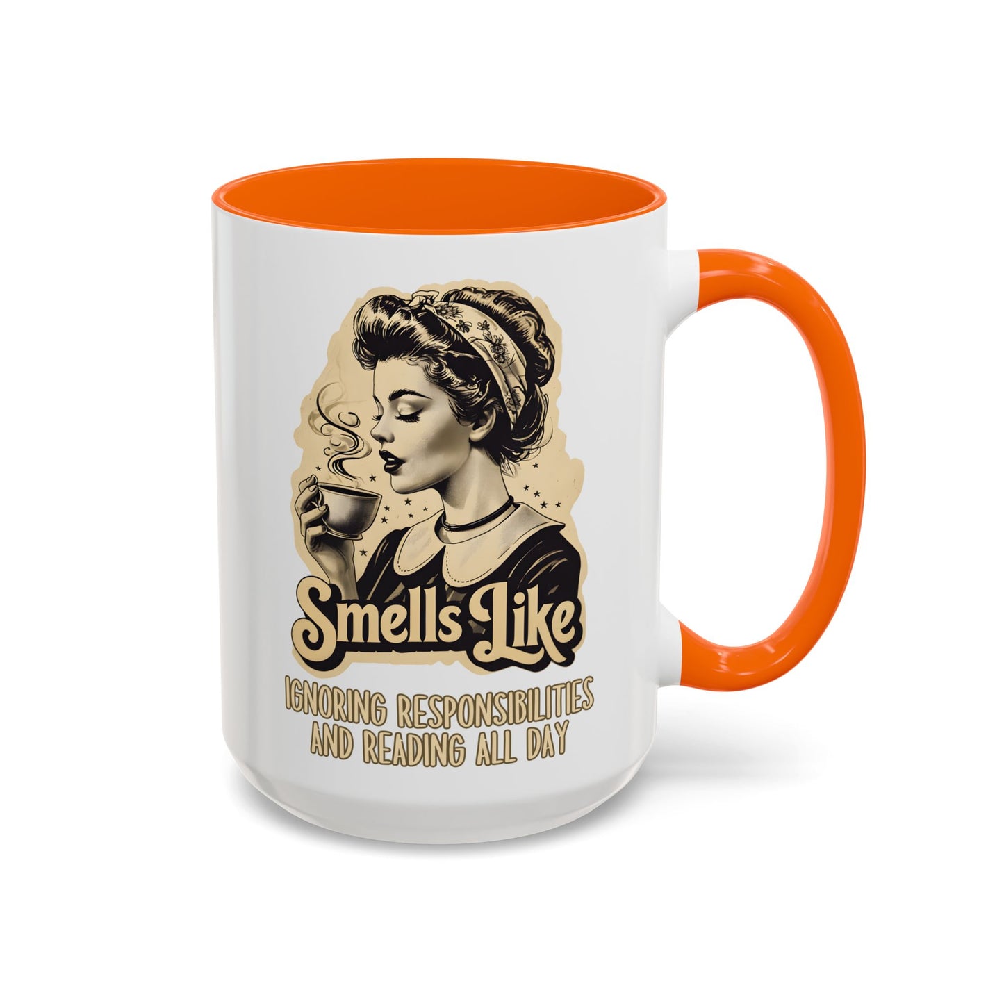 Smells Like Ignoring Responsibilities and Reading All Day Mug | Funny Book Lover Mug | Custom Made Coffee Cup