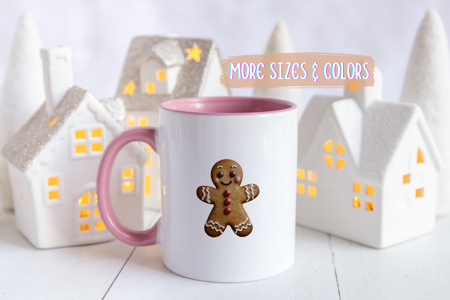 Gingerbread Man Mug | Cute Christmas Mug | Custom Made Holiday Coffee Cup