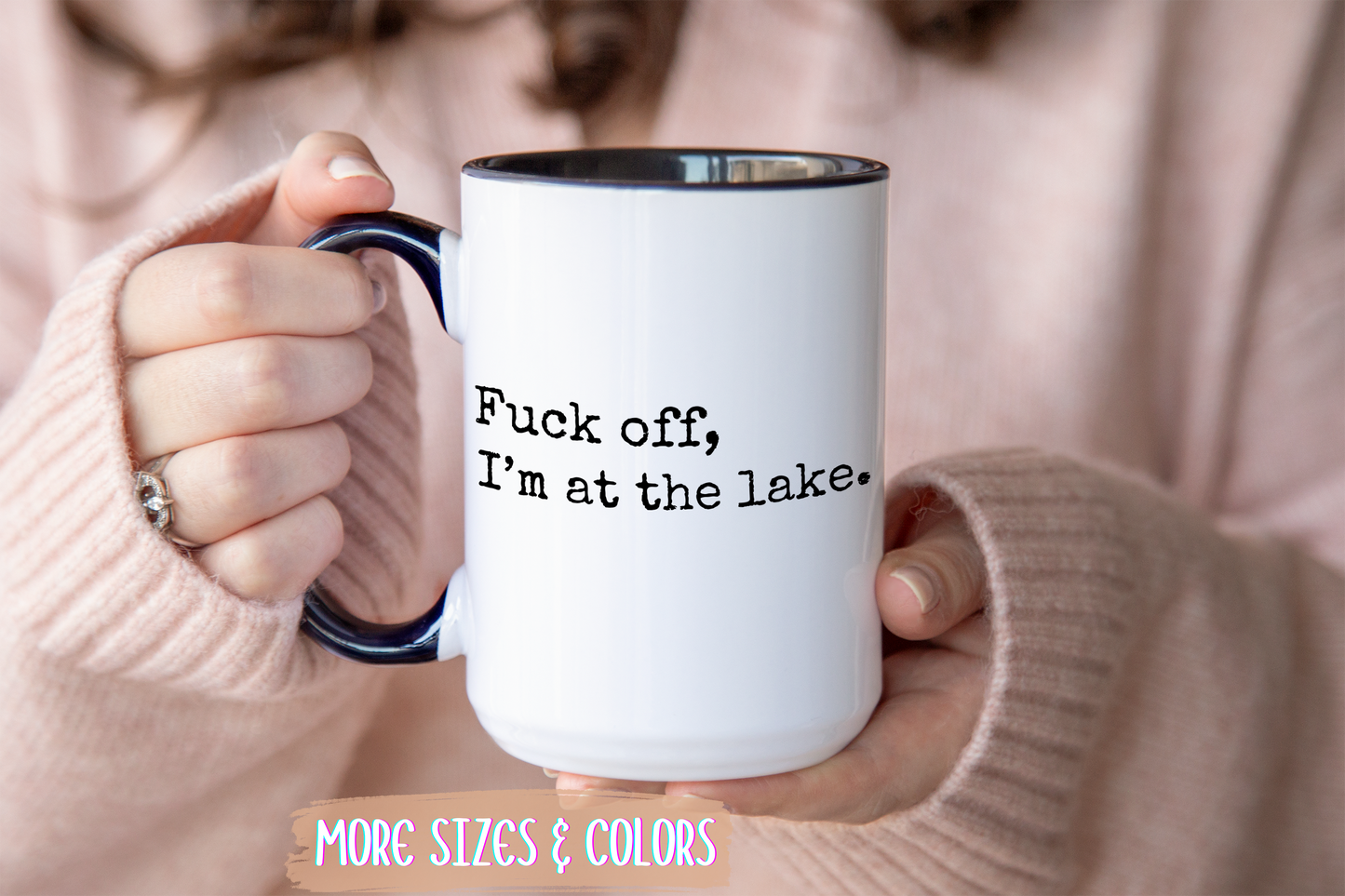 Go Away, I’m at the Lake Mug | Funny Lake Life Gift | Custom Made Coffee Cup for Lake Lovers