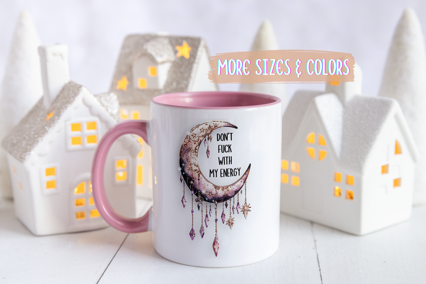 Don’t Mess With My Energy Mug | Moon Witch Mug | Custom Made Spiritual Coffee Cup
