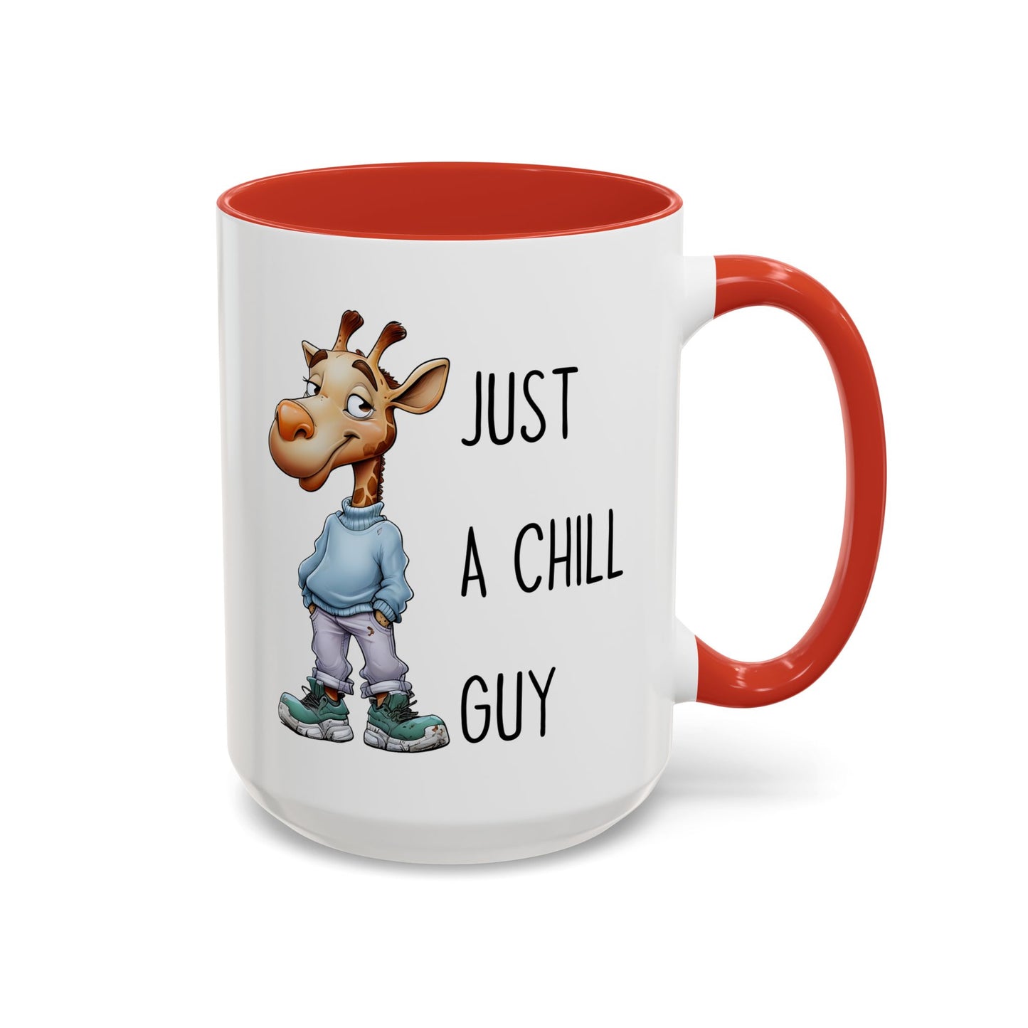 Just a Chill Guy Giraffe Mug | Funny Animal Coffee Cup | Custom Made Gift for Giraffe Lovers