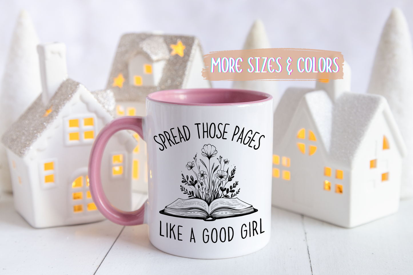 Spread Those Pages Mug | Funny Book Lover Mug | Custom Made Reading Coffee Cup