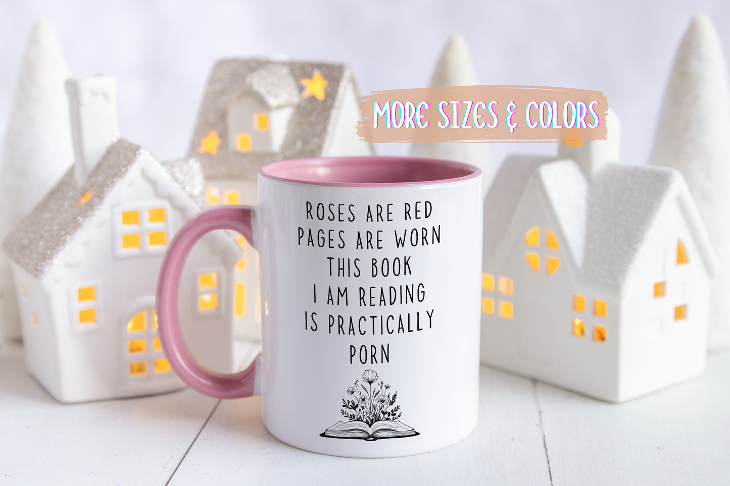 Roses Are Red Funny Book Lover Mug | Spicy Reading Coffee Cup | Custom Made Romance Reader Gift