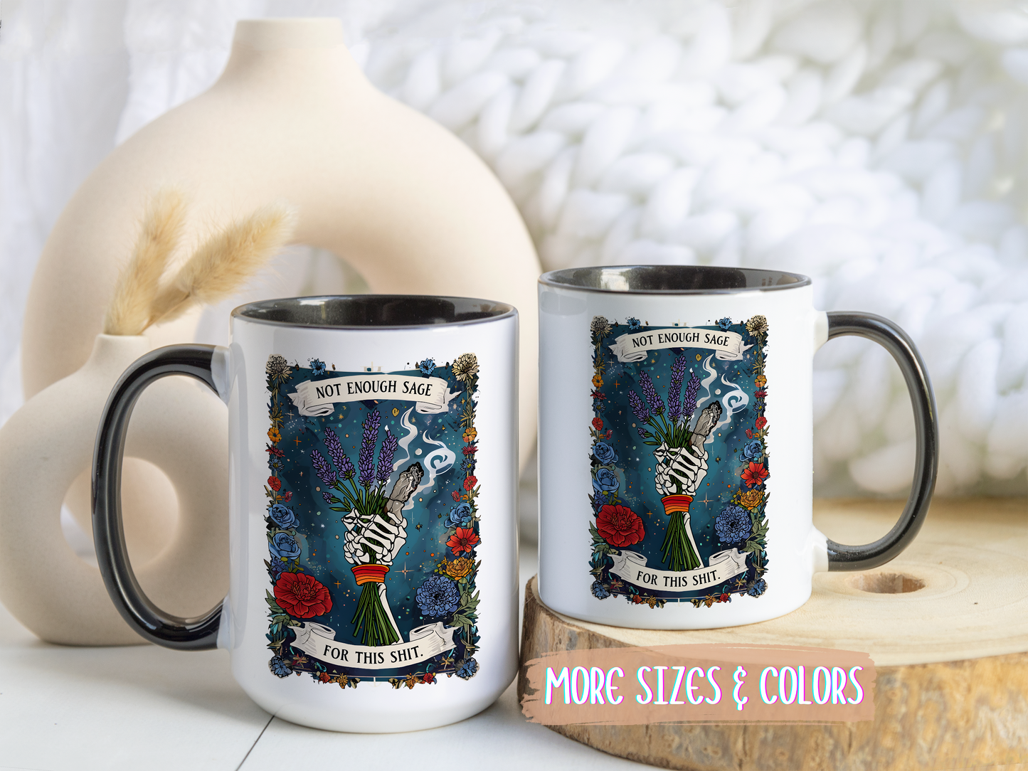 Not Enough Sage For This Stuff Mug | Funny Witchy Coffee Cup | Custom Made Mystic Gift