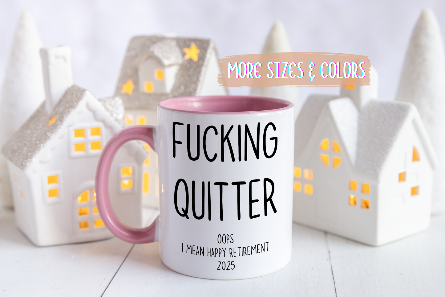 Funny Retirement Mug | Custom Made “Legendary Quitter” Coffee Cup | Humorous Coworker Leaving Gift