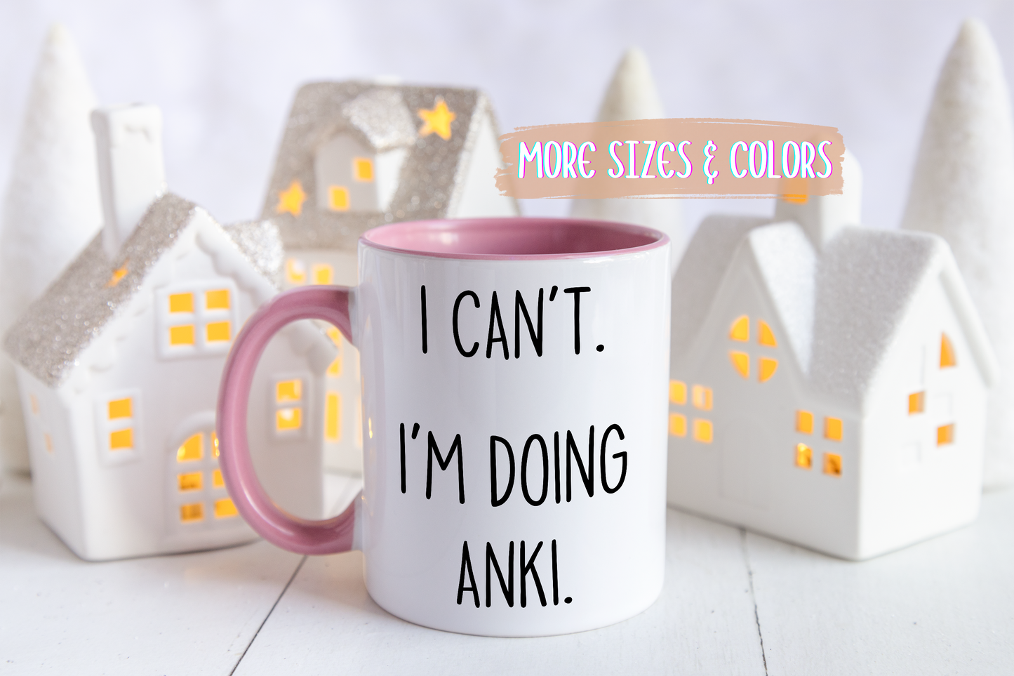 I Can’t I’m Doing Anki Mug | Funny Med Student Gift | Custom Made Study Coffee Cup
