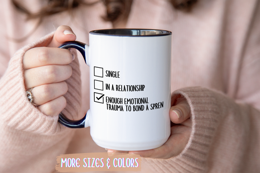 Enough Emotional Trauma to Bond a Spren Mug | Stormlight Archive Mug | Custom Made Fantasy Book Lover Gift