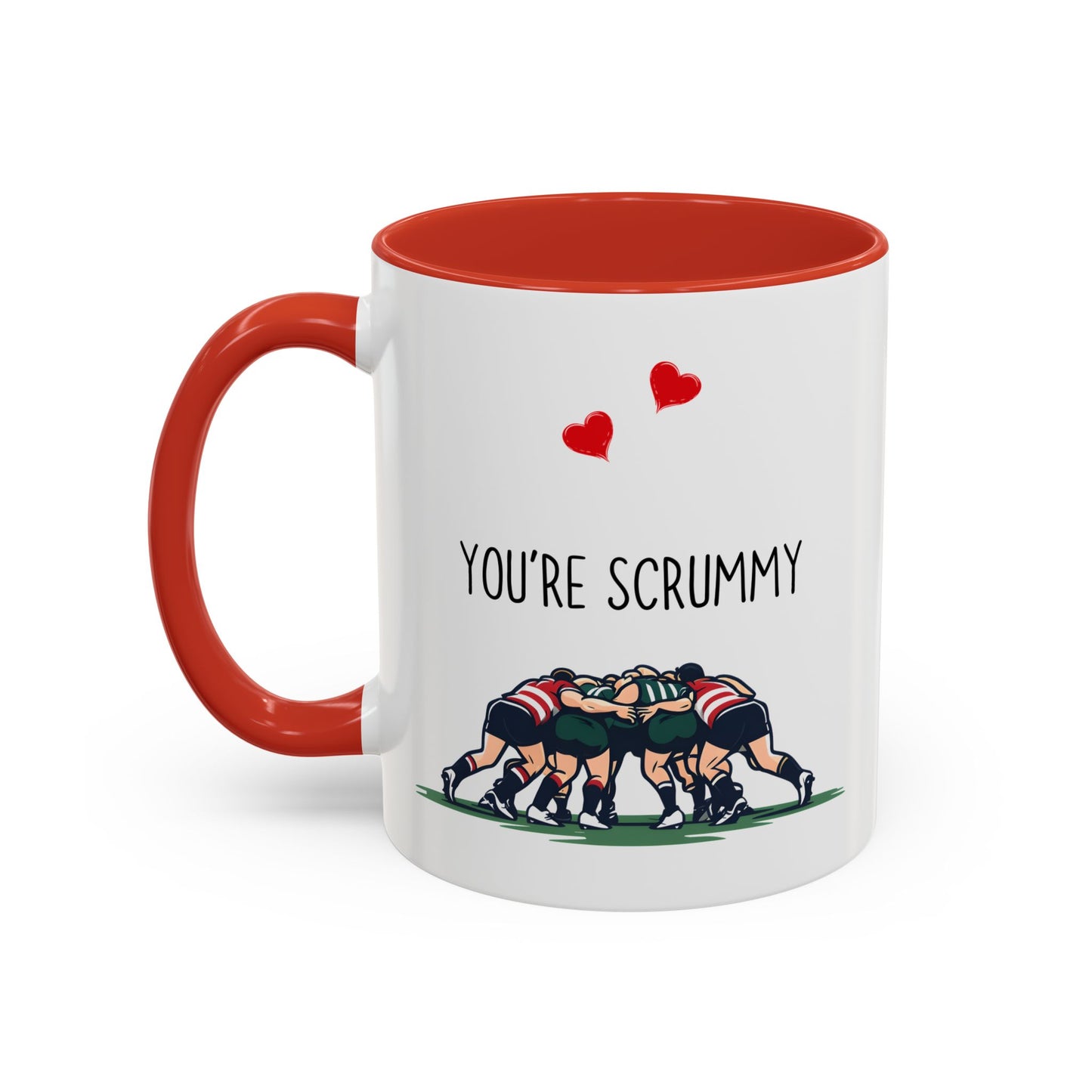 You’re Scrummy Mug | Funny Rugby Pun Mug | Cute Custom Made Gift for Couples or Rugby Fans