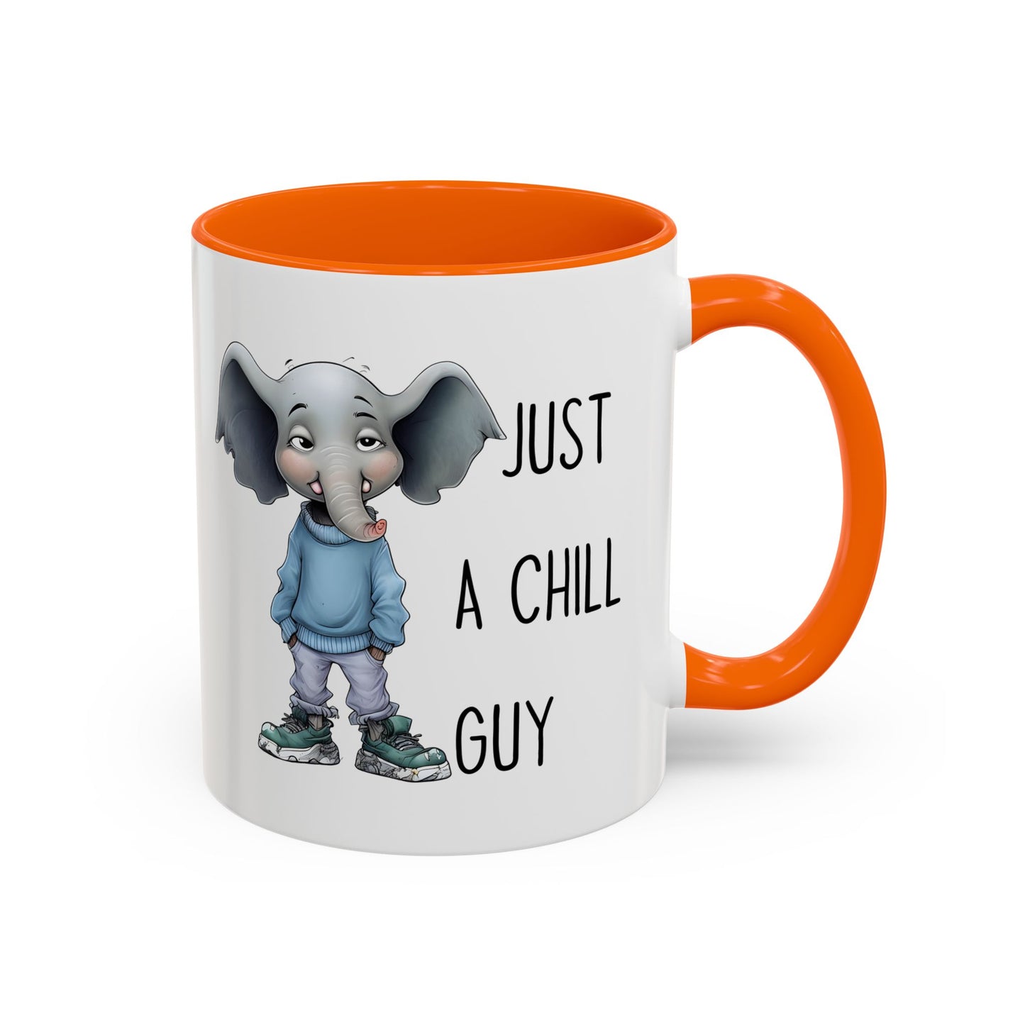 Just a Chill Guy Elephant Mug | Funny Animal Coffee Cup | Custom Made Gift for Elephant Lovers