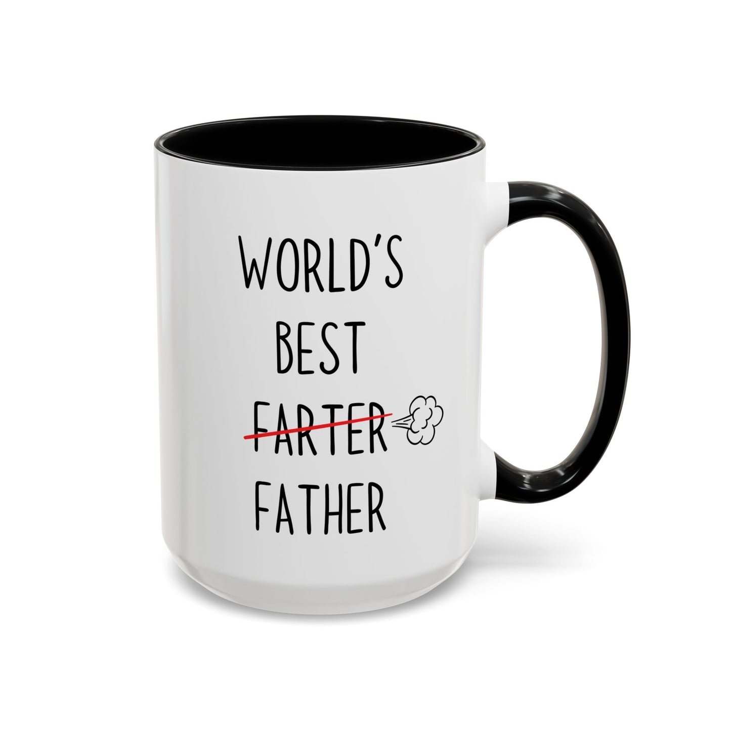 Funny Dad Mug – “World’s Best Farter Father” | Hilarious Father’s Day Coffee Cup Gift from Son or Daughter
