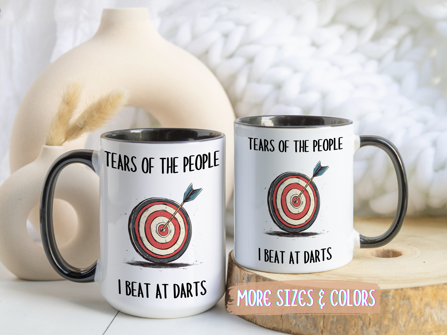 Tears of the People I Beat at Darts Mug | Funny Darts Player Gift | Custom Made Coffee Cup