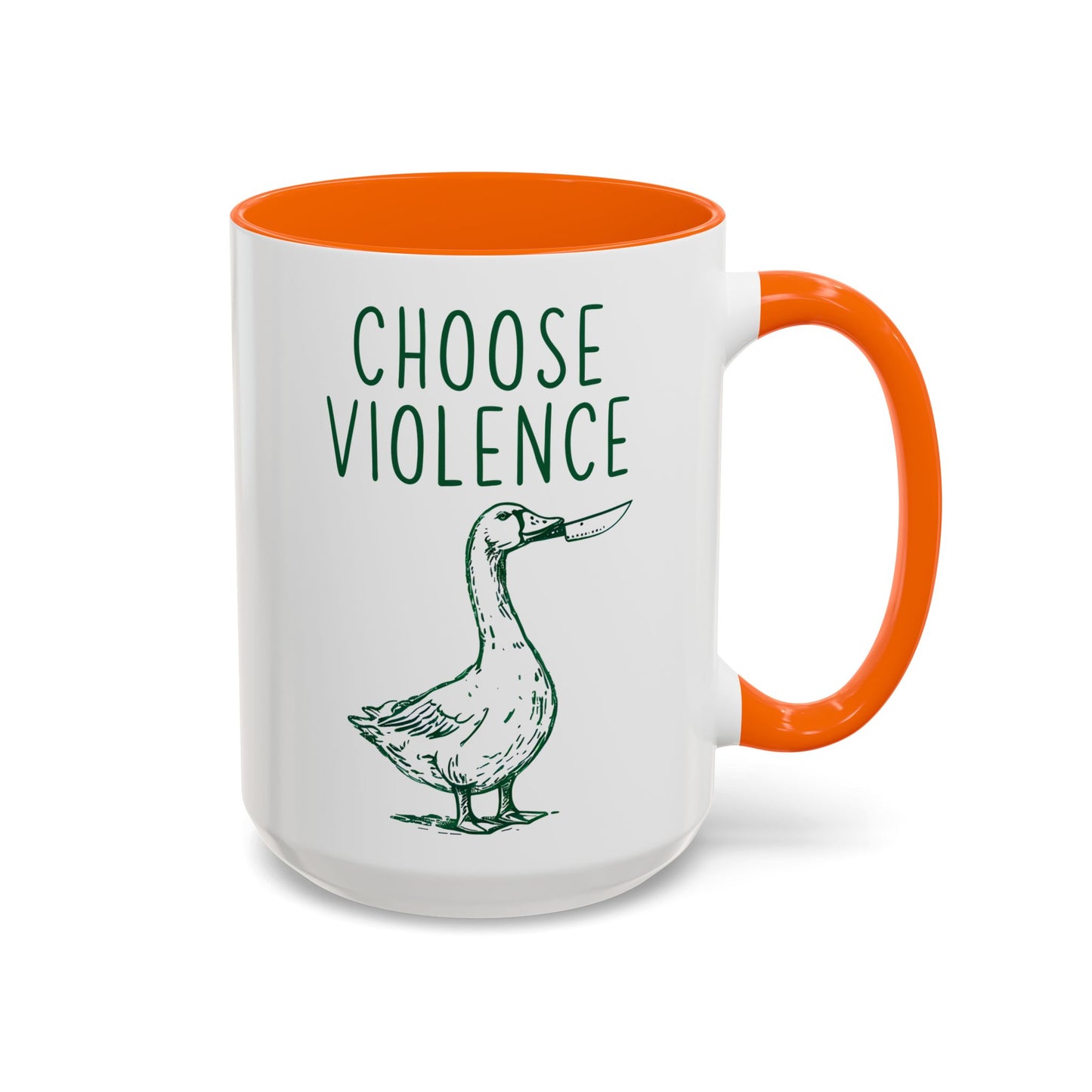 Choose Violence Mug | Funny Goose Meme Coffee Cup | Custom Made Sarcastic Gift