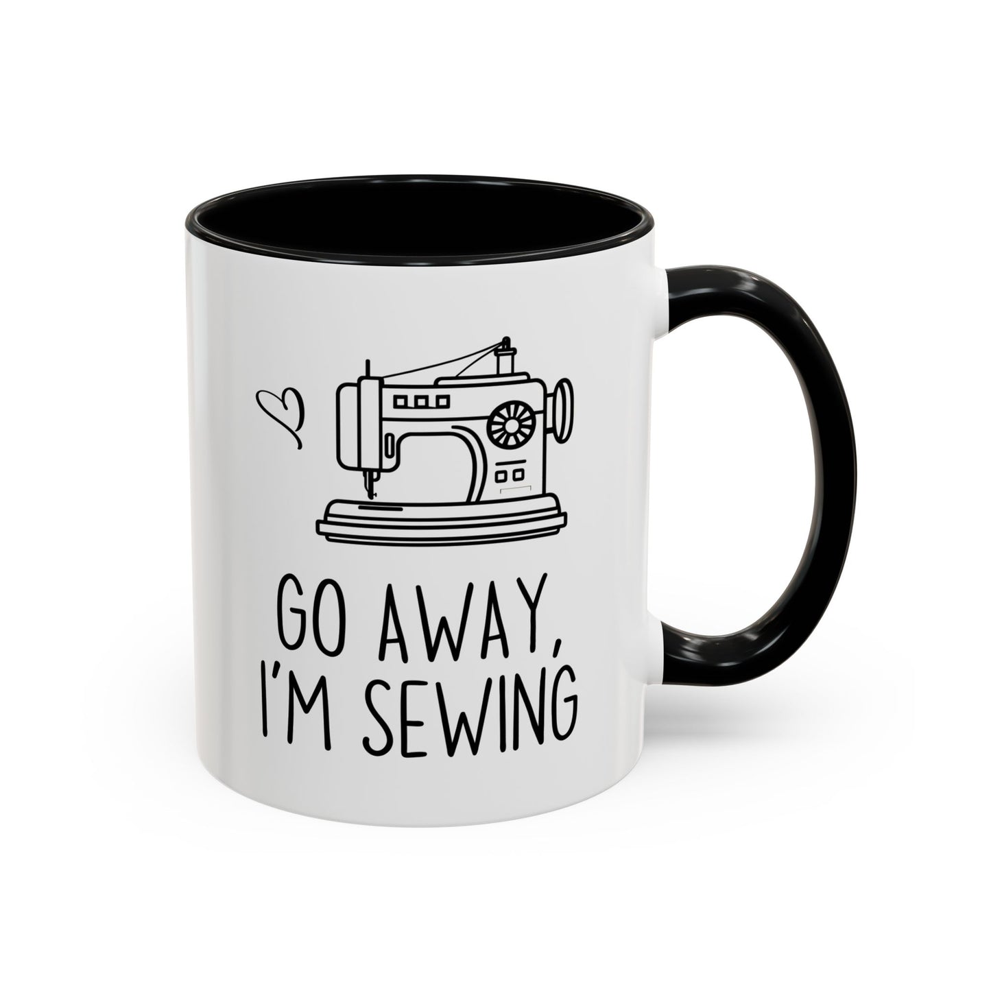 Go Away I’m Sewing Mug | Funny Sewing Mug for Sewists & Crafters | Custom Made Gift for Quilters & Makers