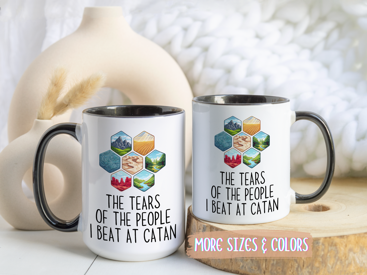The Tears of the People I Beat at Catan Mug | Funny Board Game Coffee Cup | Custom Made Gift for Gamers & Catan Fans