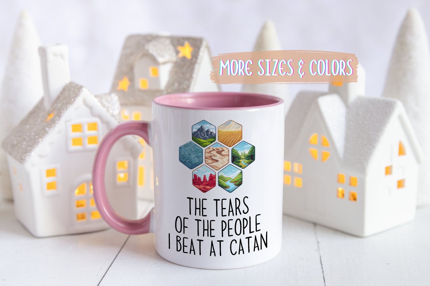 The Tears of the People I Beat at Catan Mug | Funny Board Game Coffee Cup | Custom Made Gift for Gamers & Catan Fans