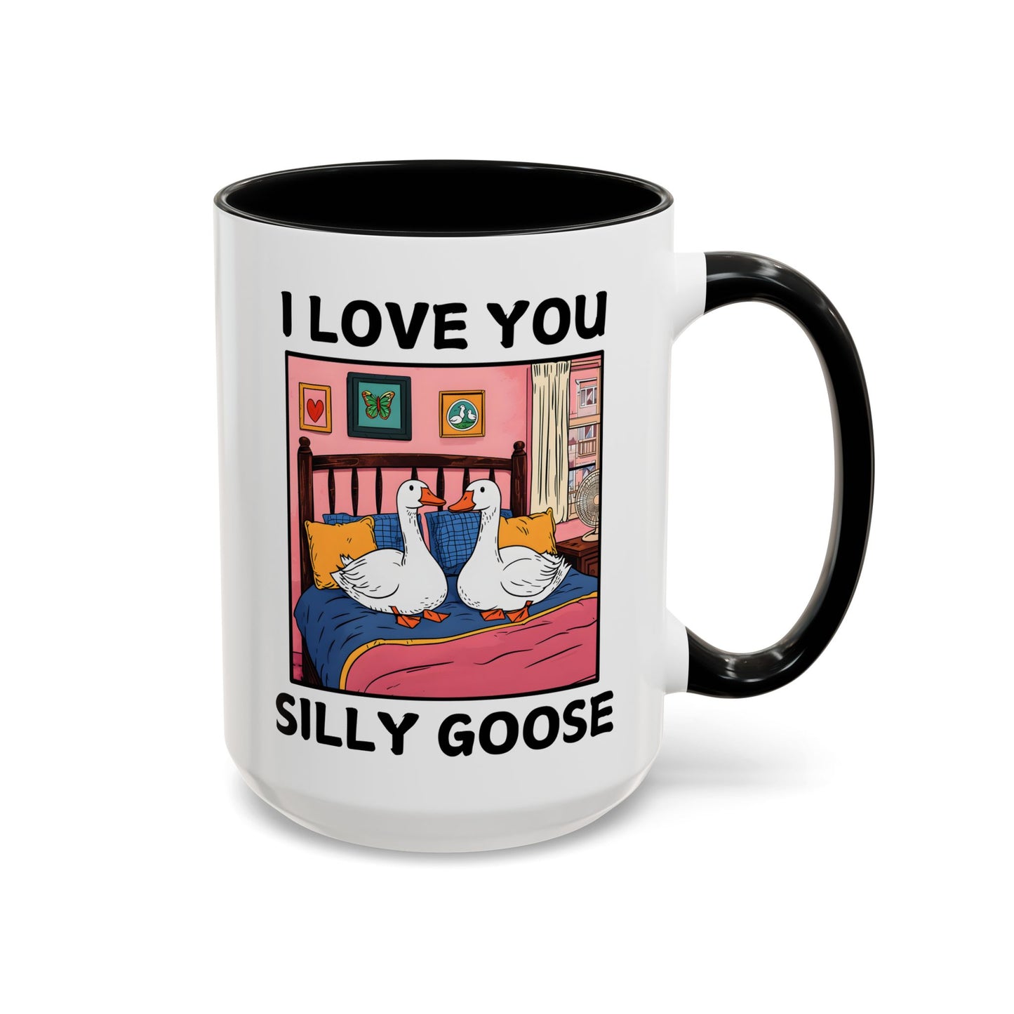 I Love You Silly Goose Mug – Cute Funny Couples Mug | Romantic Gift for Boyfriend, Girlfriend, Husband, or Wife