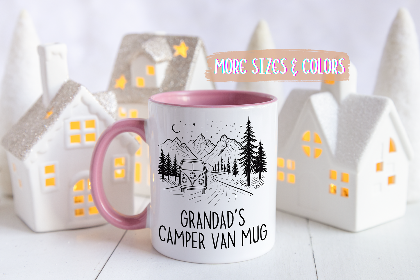 Grandad’s Camper Van Mug | Adventure Coffee Cup for Grandads | Custom Made Camping Gift