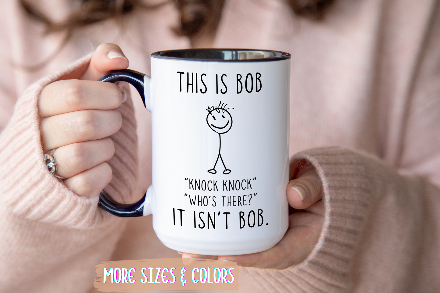 This Is Bob Mug | Funny Stick Figure Coffee Cup | Custom Made Gift for Friends & Coworkers