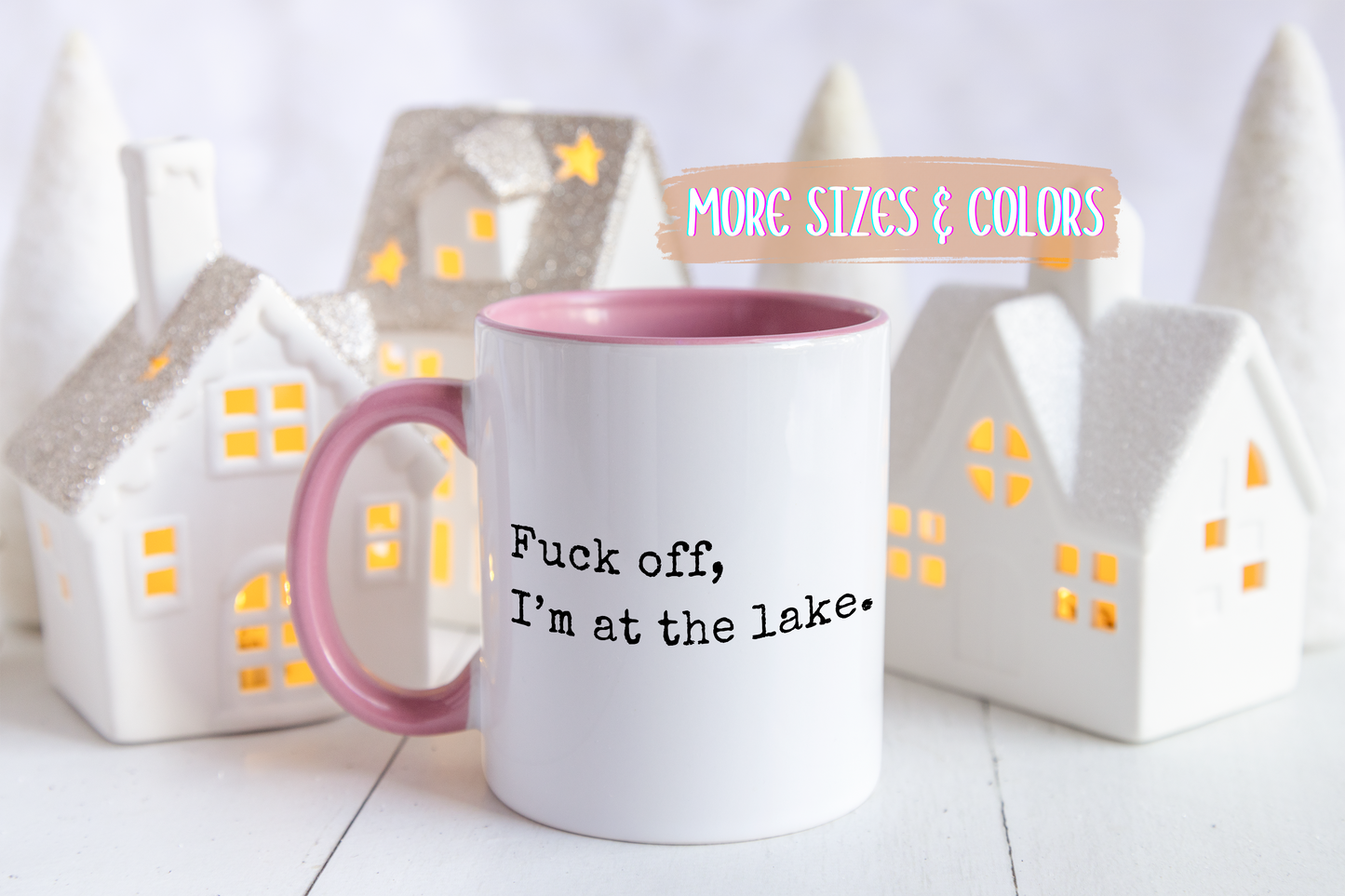 Go Away, I’m At The Lake Mug | Funny Lake Life Coffee Cup | Custom Made Camping Gift