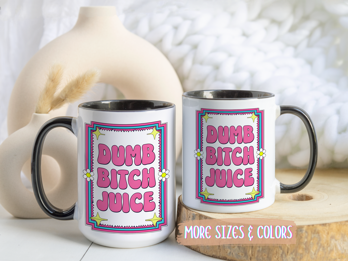 Silly Juice Mug | Funny Retro Coffee Cup | Custom Made Gift for Friends & Coworkers
