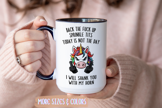 Back Up, Sparkle Pants Mug | Funny Unicorn Coffee Cup | Custom Made Sarcastic Gift