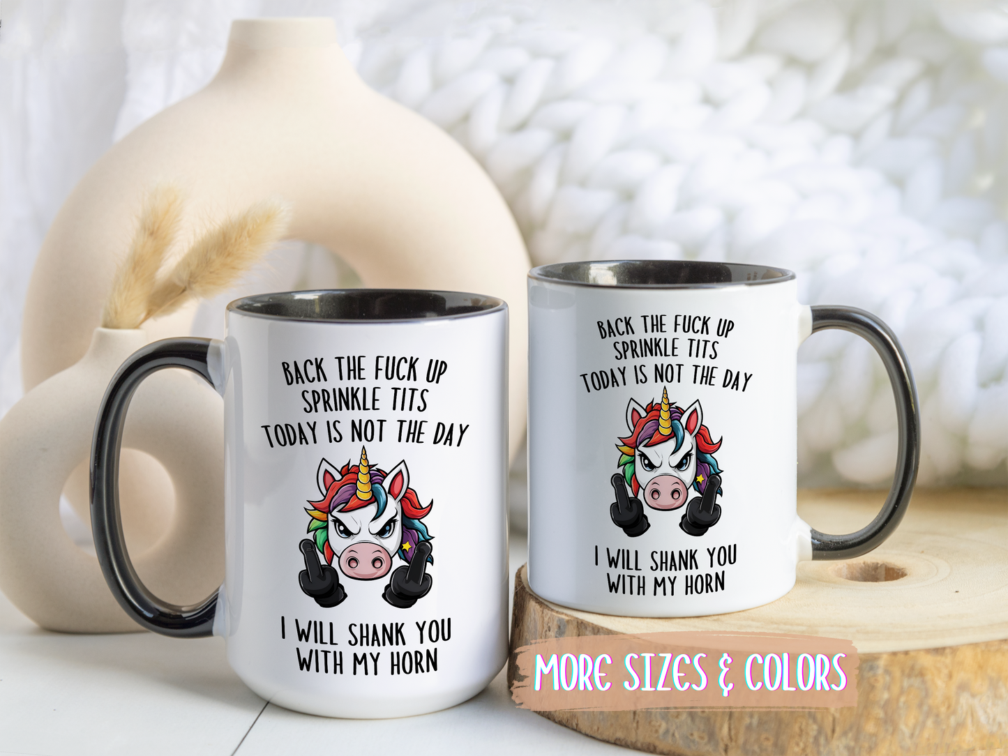 Back Up, Sparkle Pants Mug | Funny Unicorn Coffee Cup | Custom Made Sarcastic Gift