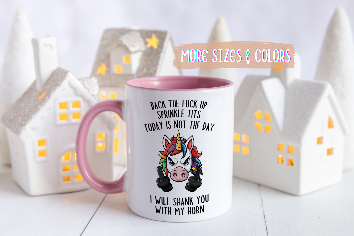 Back Up, Sparkle Pants Mug | Funny Unicorn Coffee Cup | Custom Made Sarcastic Gift