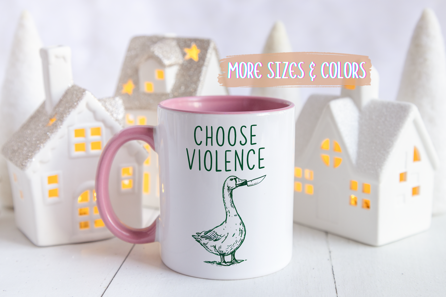 Choose Violence Mug | Funny Goose Meme Coffee Cup | Custom Made Sarcastic Gift
